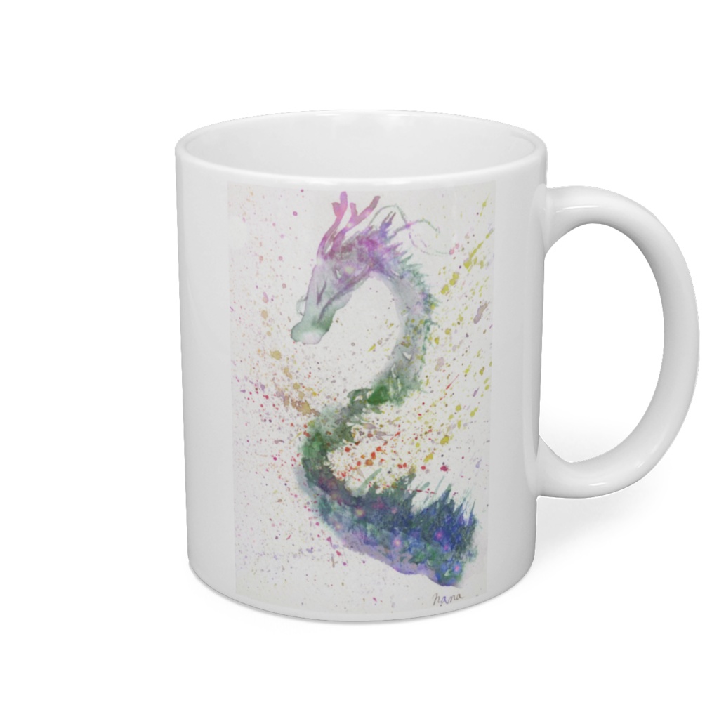 青龍マグカップ-デジタル加工-レインボー