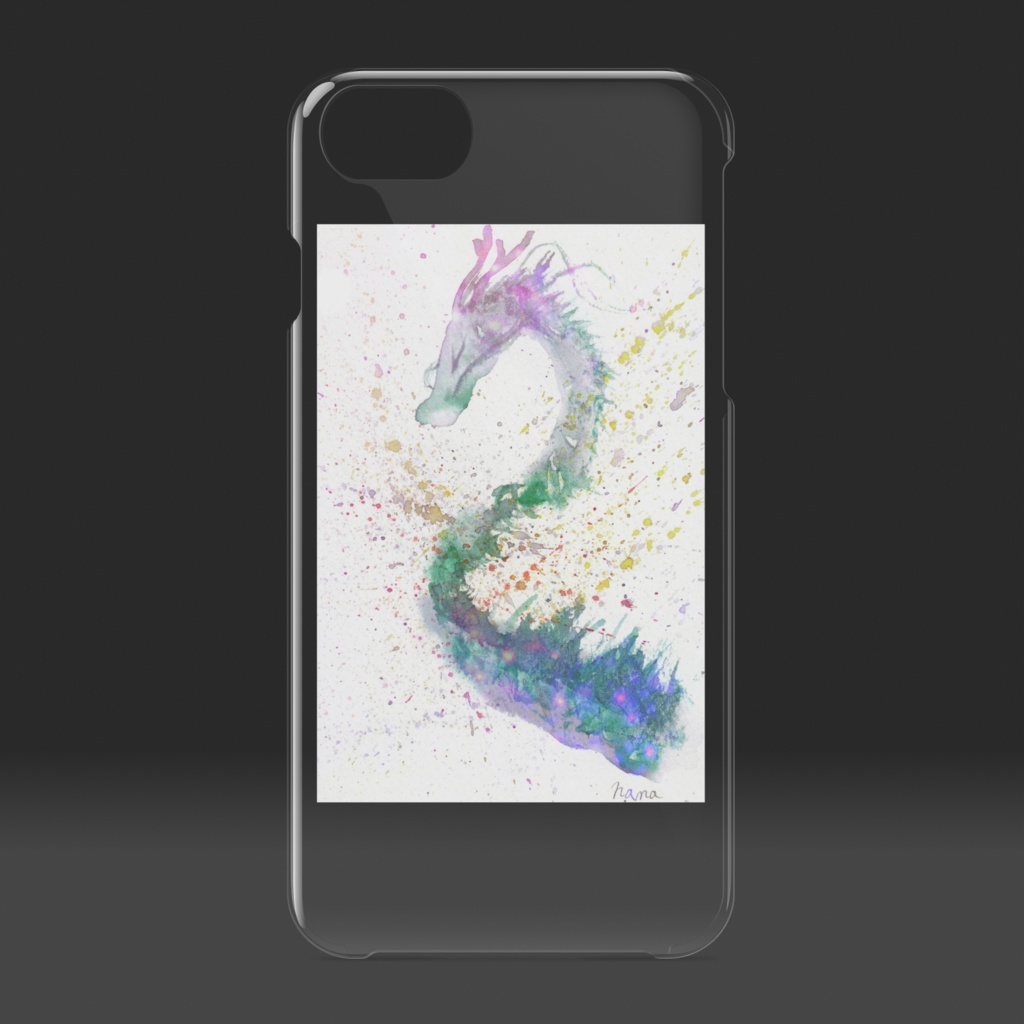 青龍クリアiPhoneケース-レインボー-iPhone 6 / 7 / 8 / SE2