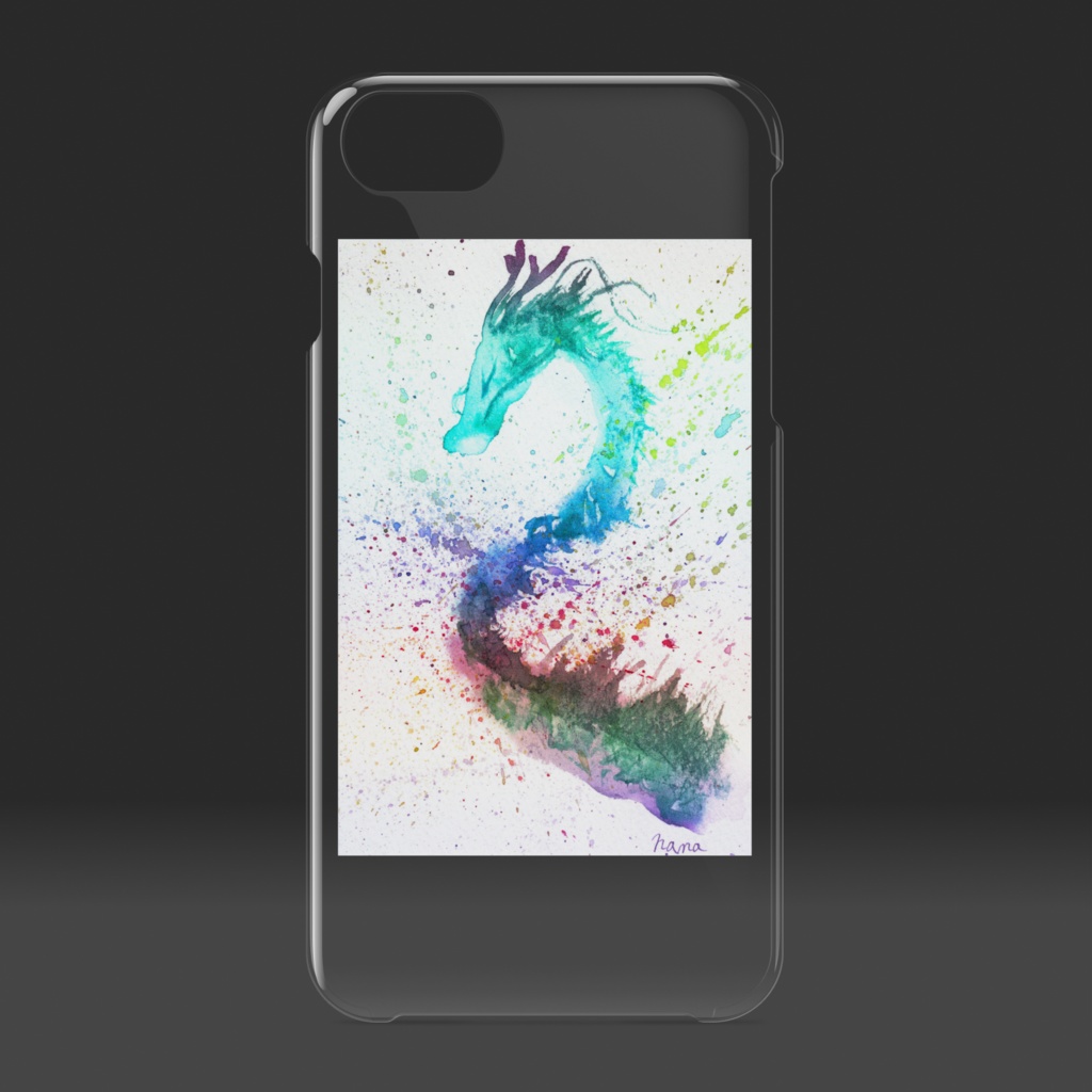 青龍クリアiPhoneケース -デジタル加工-ネオン- iPhone 6 / 7 / 8 / SE2