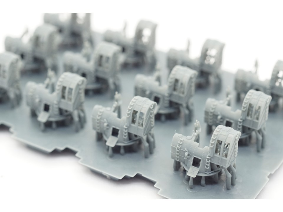 【STLデータ】1/350 日本海軍八九式12.7cm連装高角砲 IJN Type89 12.7cm AA gun