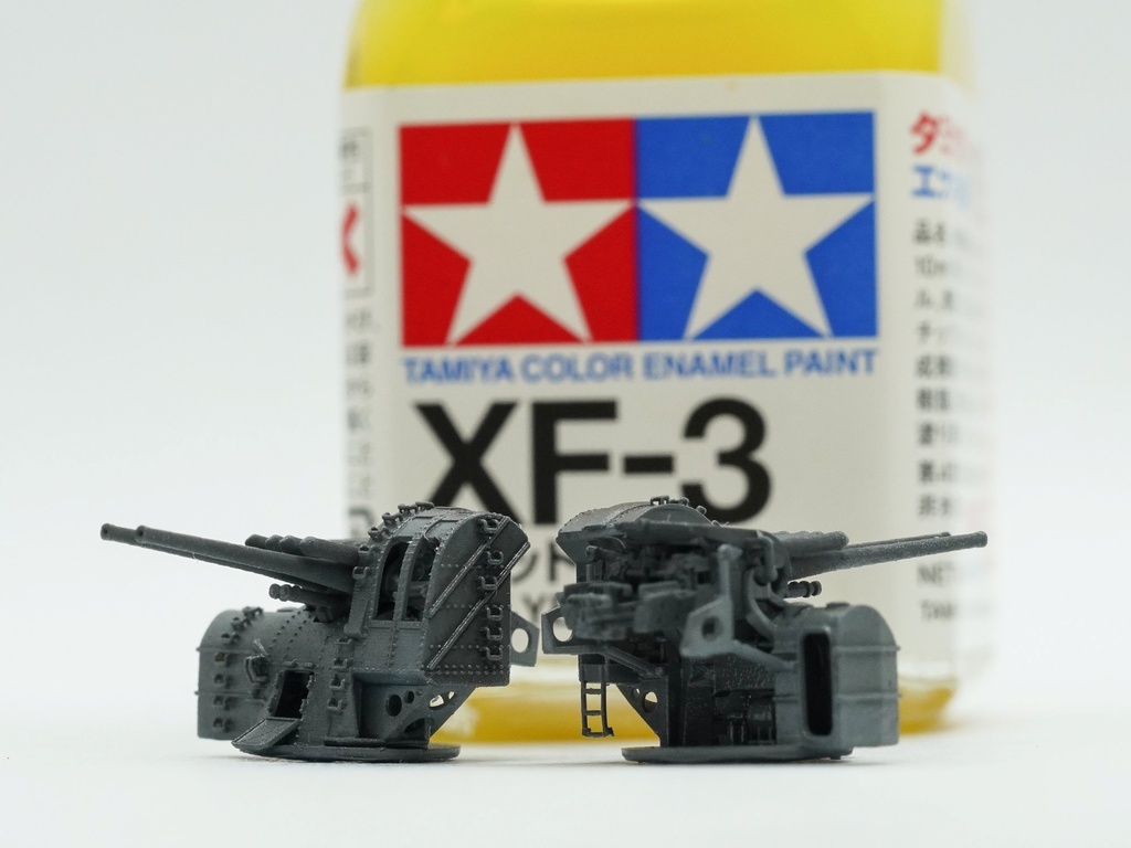 【25年11月更新】【STLデータ】1/350 日本海軍八九式12.7cm連装高角砲 IJN Type89 12.7cm AA gun