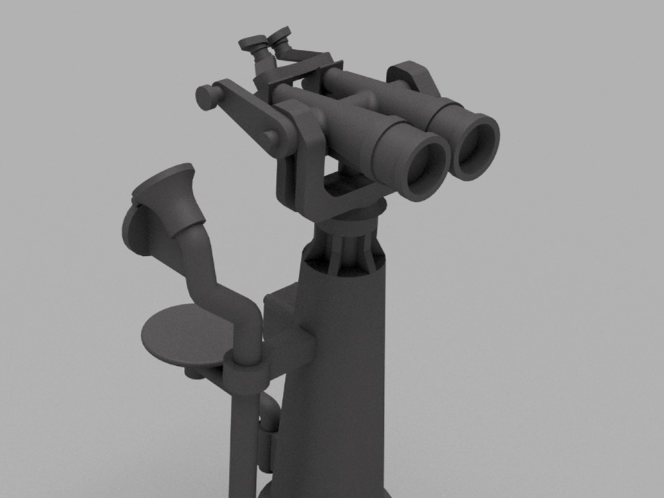 【STLデータ】1/350 日本海軍 12㎝双眼鏡 IJN 12㎝ binoculars