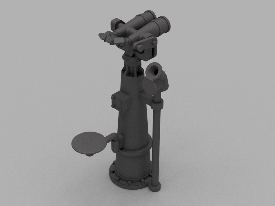 【STLデータ】1/350 日本海軍　12㎝双眼鏡　IJN 12㎝ binoculars