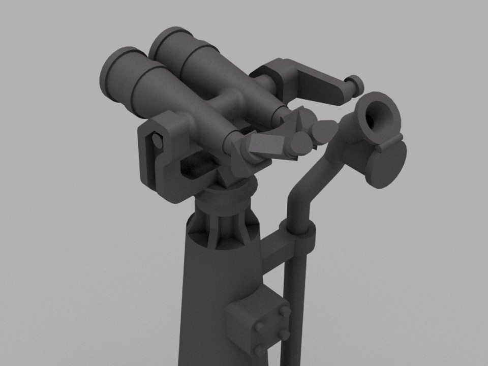 【STLデータ】1/350 日本海軍 12㎝双眼鏡 IJN 12㎝ binoculars