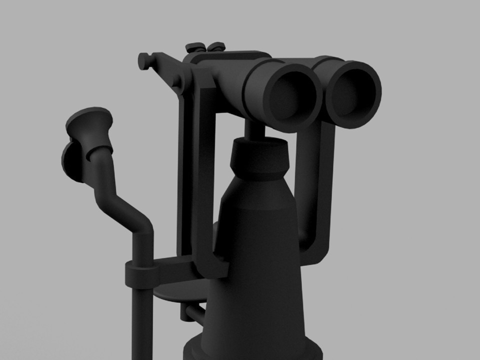 【STLデータ】1/350 日本海軍 18㎝双眼鏡 IJN 18㎝ binoculars