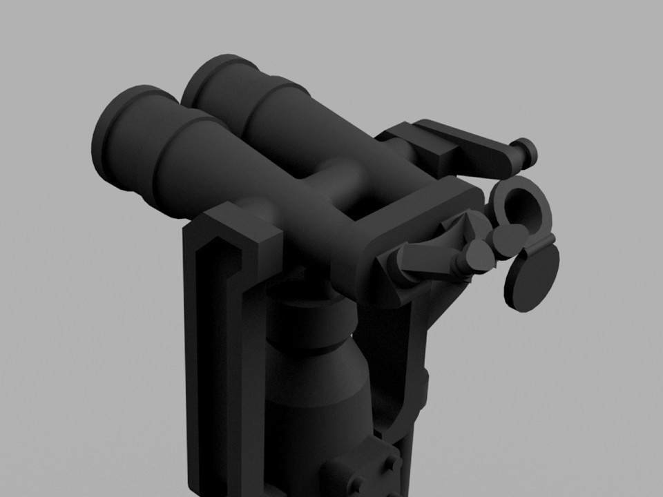 【STLデータ】1/350 日本海軍 18㎝双眼鏡 IJN 18㎝ binoculars