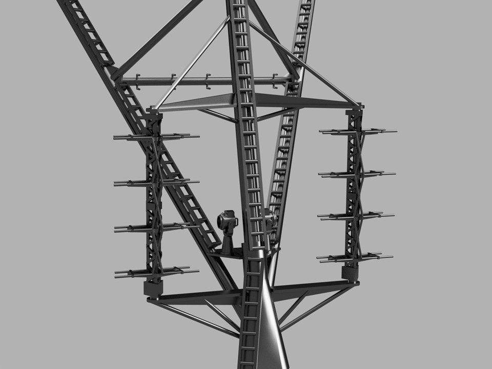 【STLデータ】1/350 戦艦大和 マスト1945年 Battleship Yamato Main Mast 1945