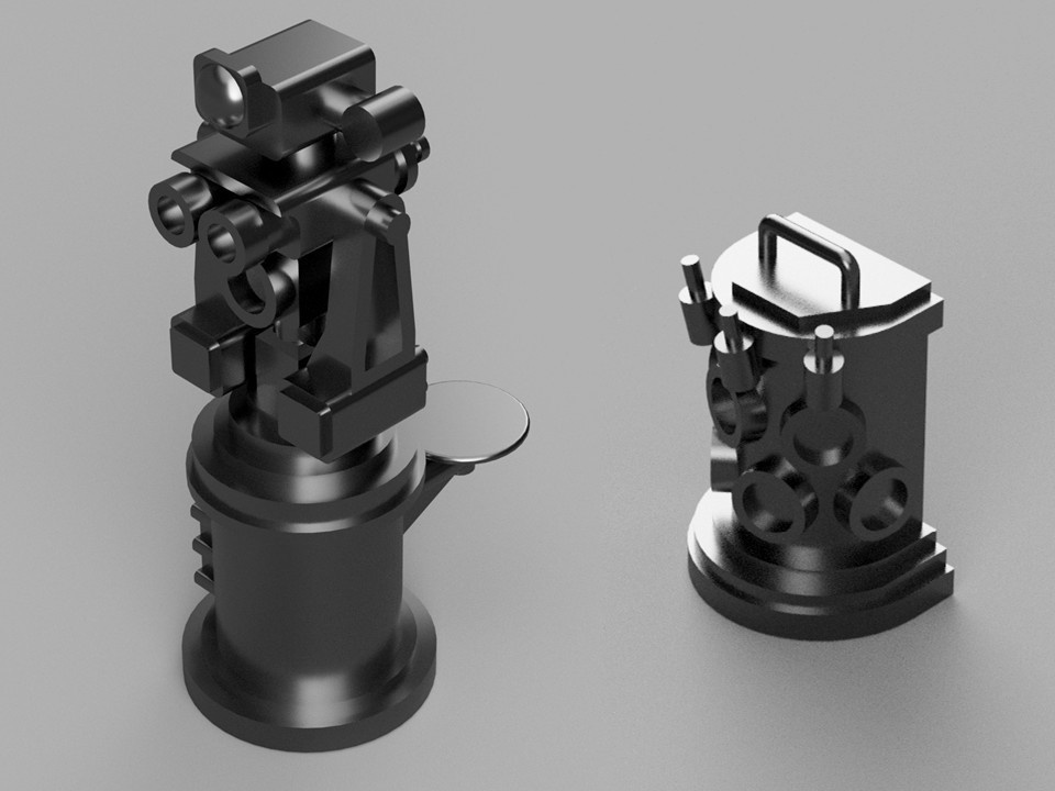 【STLデータ】1/350 日本海軍 二式哨信儀 IJN Type2 IR Communication Device