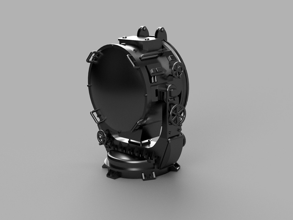 【STLデータ】1/350 日本海軍 96式150㎝探照灯 IJN Type96 150cm Searchlight