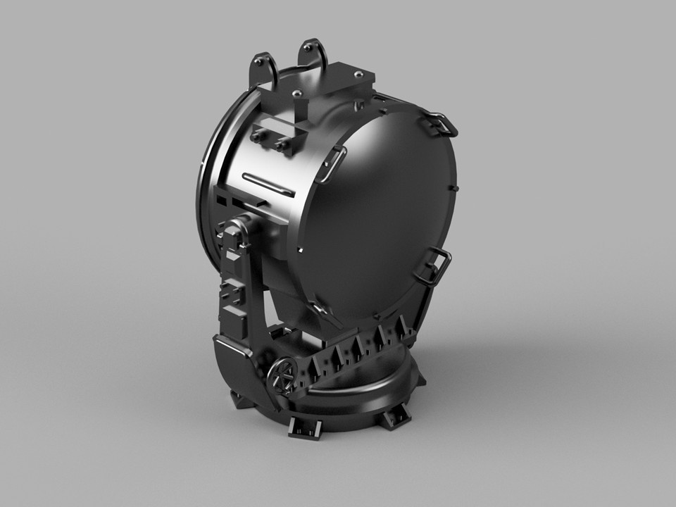 【STLデータ】1/350 日本海軍 96式150㎝探照灯 IJN Type96 150cm Searchlight