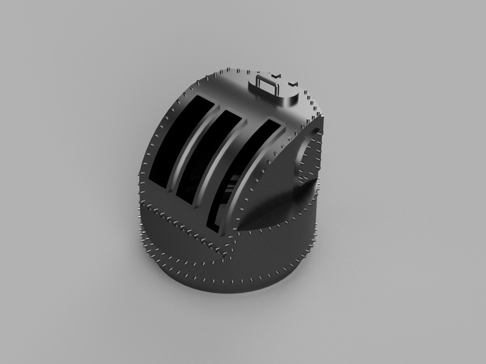 【STLデータ】1/350 日本海軍 機銃射撃指揮装置 IJN Machine Gun Controller