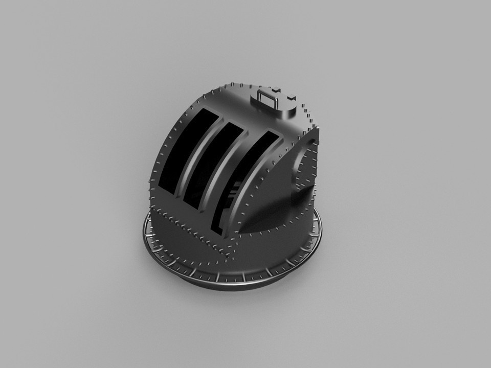 【STLデータ】1/350 日本海軍 機銃射撃指揮装置 IJN Machine Gun Controller