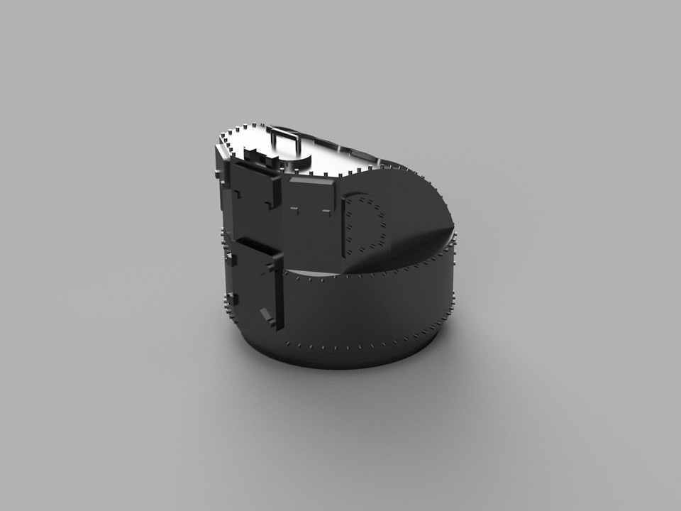 【STLデータ】1/350 日本海軍 機銃射撃指揮装置 IJN Machine Gun Controller