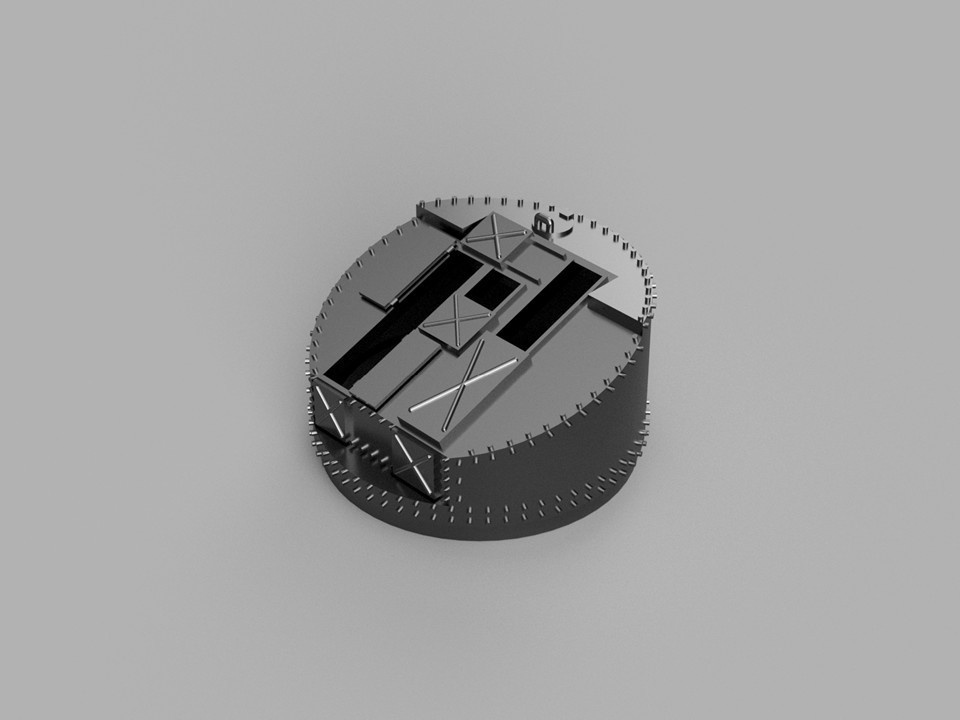 【STLデータ】1/350 日本海軍 機銃射撃指揮装置 IJN Machine Gun Controller