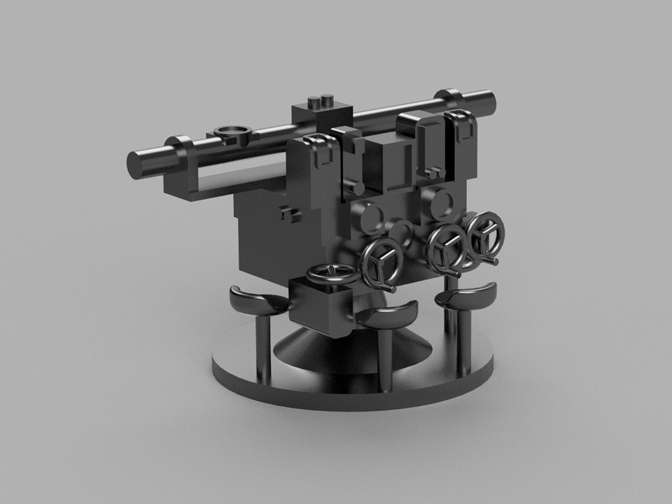 【STLデータ】1/350 日本海軍 94式高射装置 IJN Type94 Anti Air Director