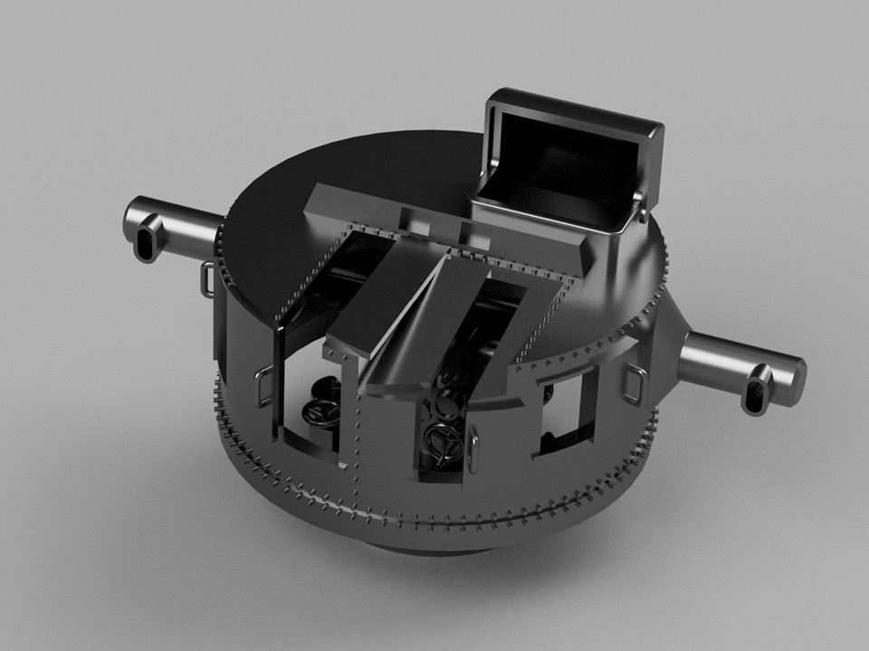 【STLデータ】1/350 日本海軍 94式高射装置 IJN Type94 Anti Air Director