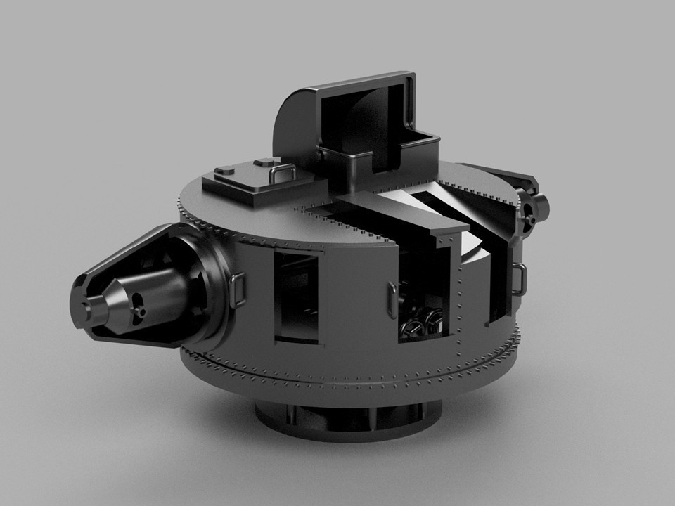 【STLデータ】1/350 日本海軍 94式高射装置 IJN Type94 Anti Air Director