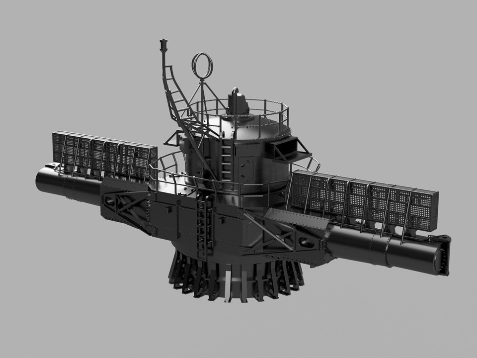 【STLデータ】1/350 戦艦大和 15m測距儀 1945年 Battleship Yamato 15m Rangefinder 1945