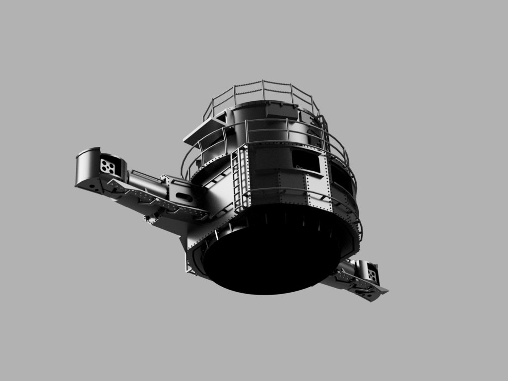 【STLデータ】1/350 戦艦大和 10m測距儀 Battleship Yamato 10m Rangefinder