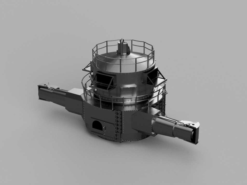 【STLデータ】1/350 戦艦大和 10m測距儀 Battleship Yamato 10m Rangefinder