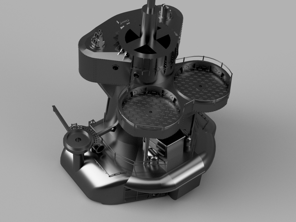 【STLデータ】1/350 戦艦大和 中央構造物 1945年 Battleship Yamato Super Structure 1945