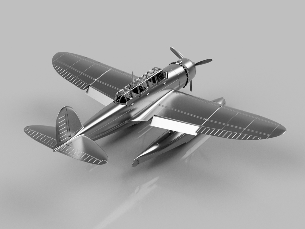 【2025年11月更新】【STLデータ】1/350 E13A1 零式水上偵察機一一型 Jake