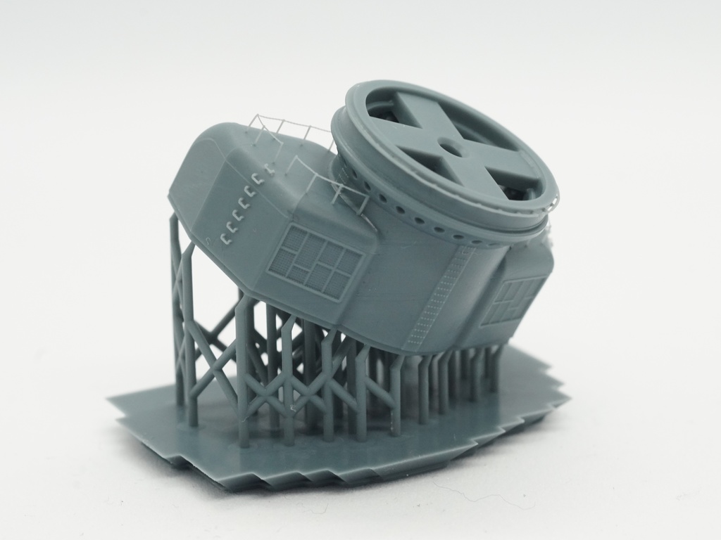 【STLデータ】1/350 戦艦大和 副砲基部 Battleship Yamato Secondary Turret Base