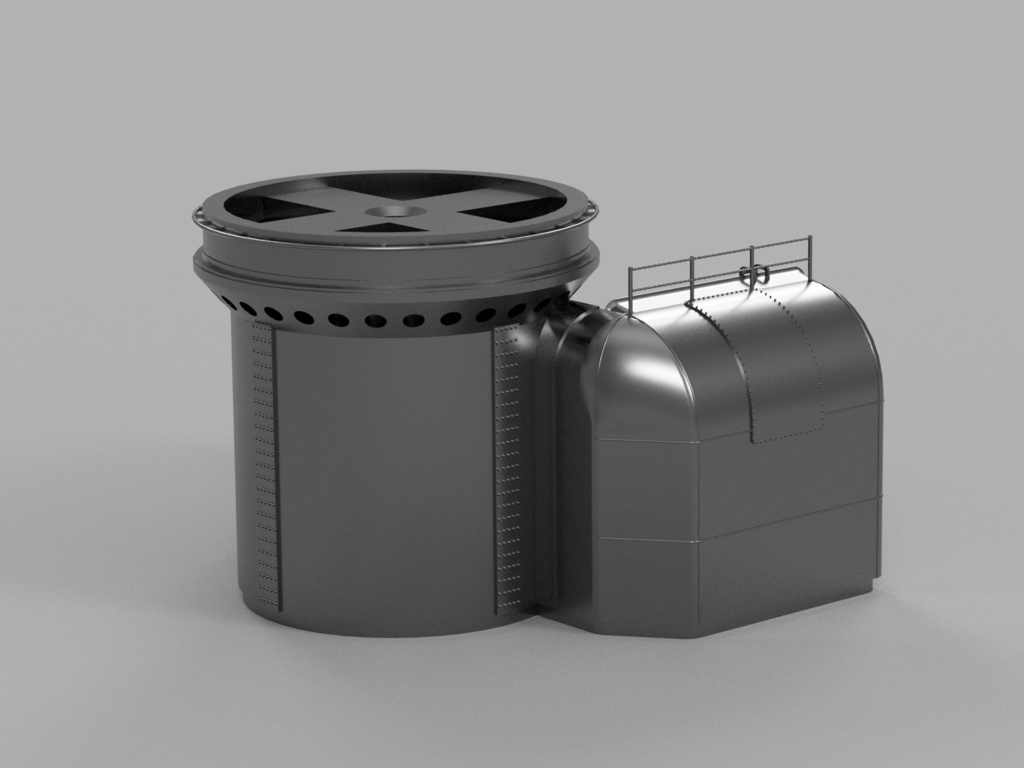 【STLデータ】1/350 戦艦大和 副砲基部 Battleship Yamato Secondary Turret Base