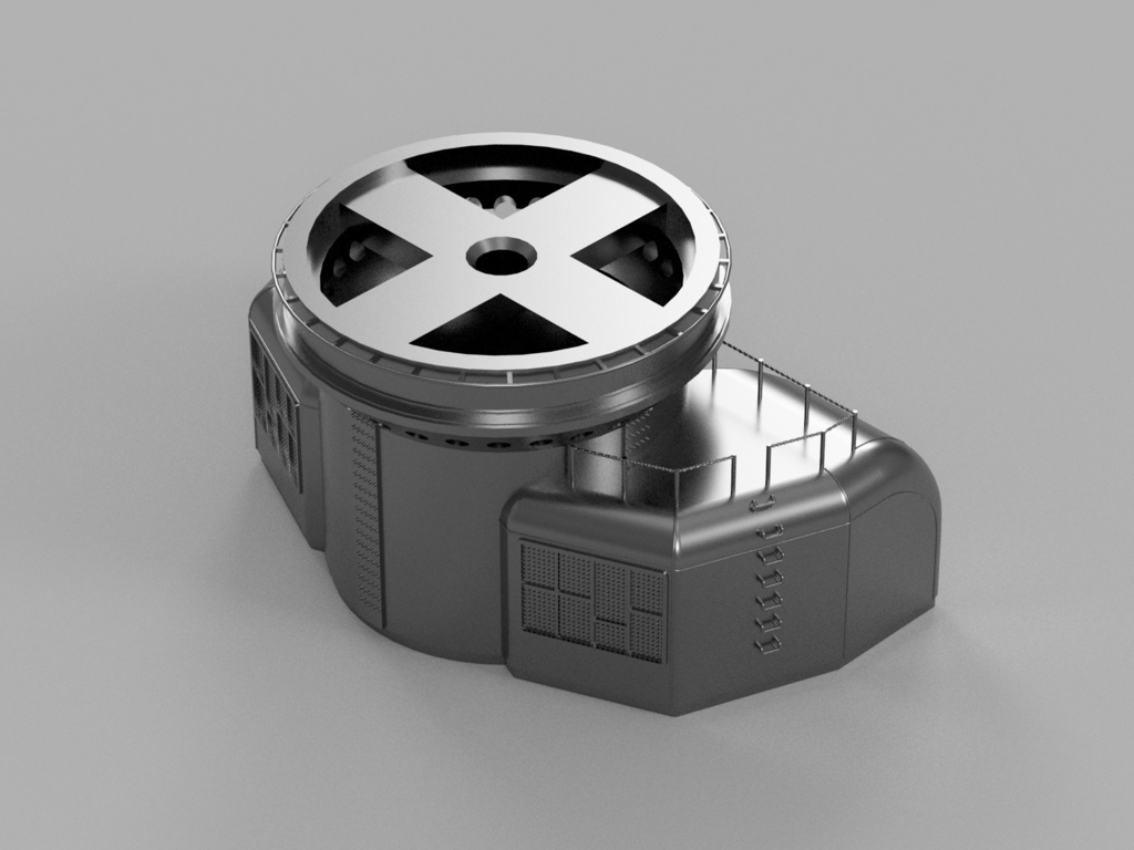 【STLデータ】1/350 戦艦大和 副砲基部 Battleship Yamato Secondary Turret Base