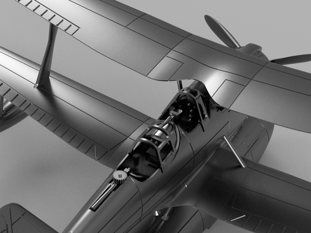 【STLデータ】1/350 F1M2 零式観測機一一型 F1M2 Pete