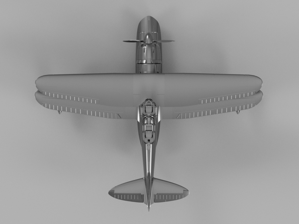 【STLデータ】1/350 F1M2 零式観測機一一型 F1M2 Pete