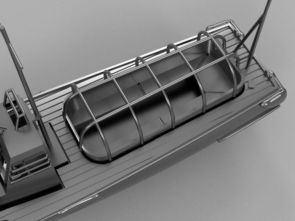【STLデータ】1/350 日本海軍 11m内火艇 IJN 11m Motor Boat