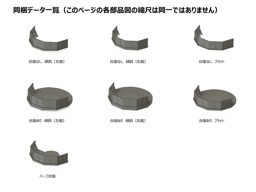 【STLデータ】1/350 戦艦大和 機銃ブルワーク Battleship Yamato Gun Bulwark
