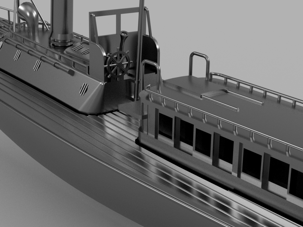 【STLデータ】1/350 日本海軍 17m水雷艇 IJN 17m Torpedo Boat