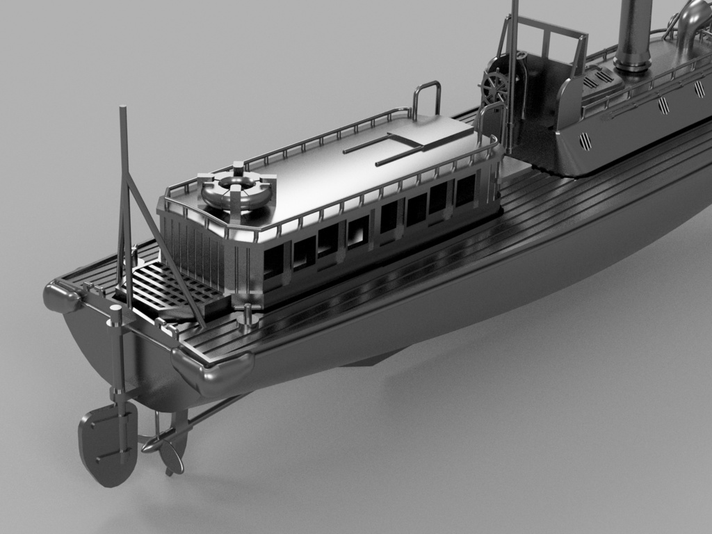 【STLデータ】1/350 日本海軍 17m水雷艇 IJN 17m Torpedo Boat