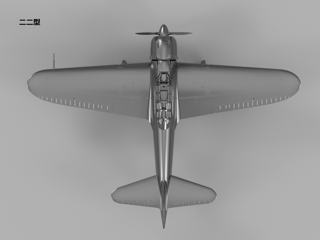 【25年06月更新】【STLデータ】1/350 A6M2b/3/5 零式艦上戦闘機21/32/22/52型 Zero Fighter type 21/32/22/52
