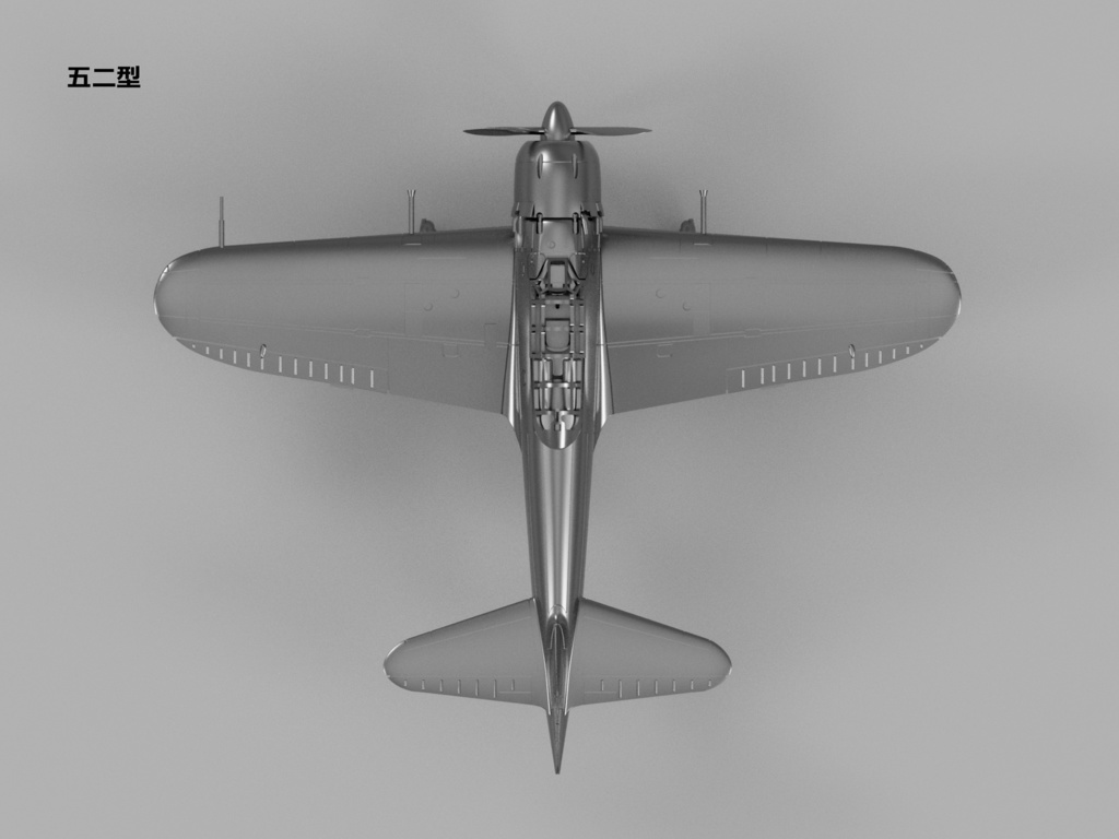 【25年06月更新】【STLデータ】1/350 A6M2b/3/5 零式艦上戦闘機21/32/22/52型 Zero Fighter type 21/32/22/52