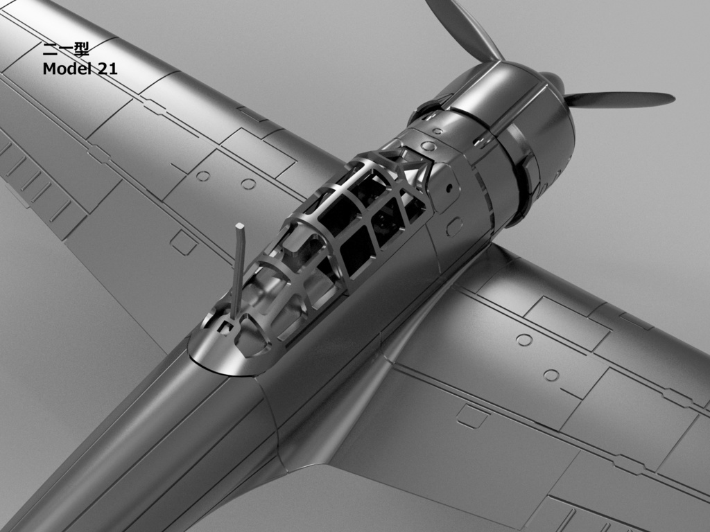 【26年01月更新】【STLデータ】1/350 A6M2b/3/5 零式艦上戦闘機21/32/22/52型 Zero Fighter Model 21/32/22/52