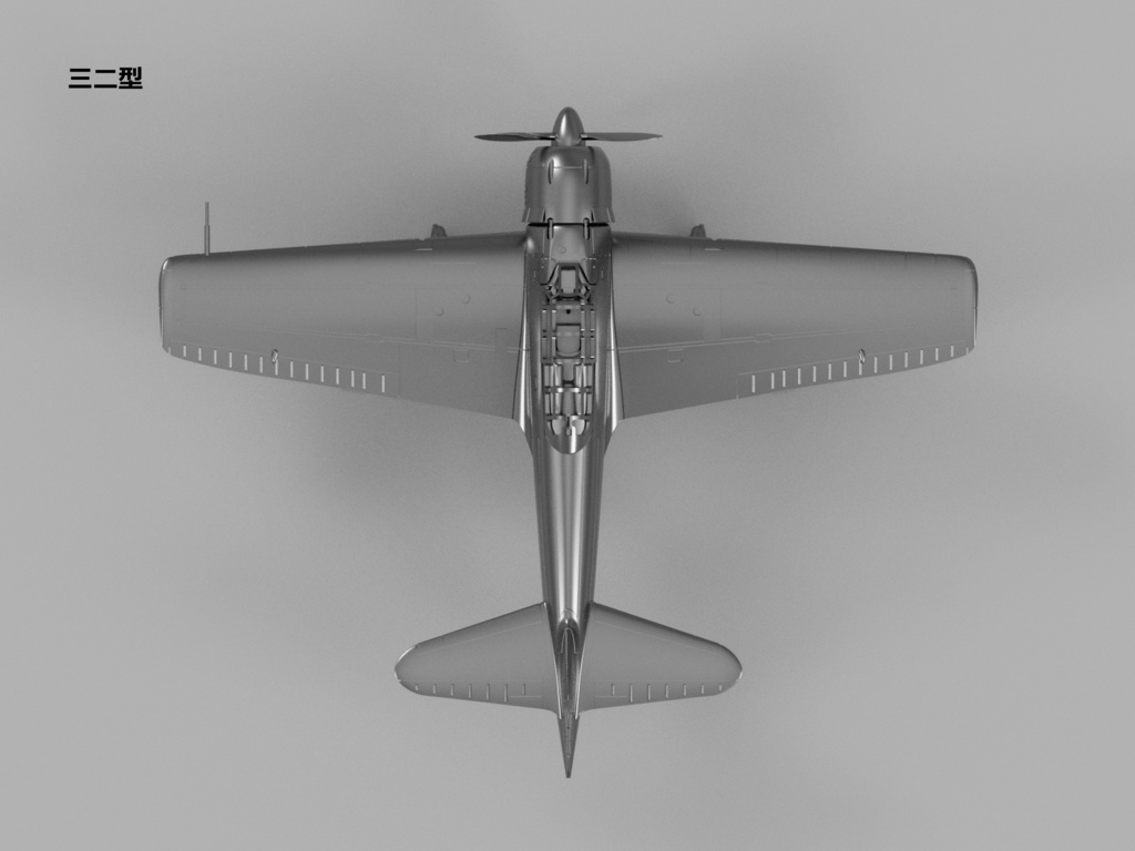 【25年06月更新】【STLデータ】1/350 A6M2b/3/5 零式艦上戦闘機21/32/22/52型 Zero Fighter type 21/32/22/52