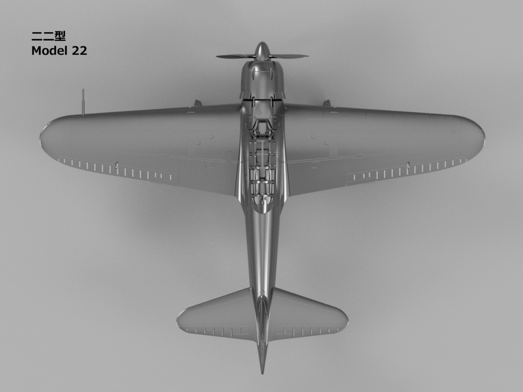 【26年01月更新】【STLデータ】1/350 A6M2b/3/5 零式艦上戦闘機21/32/22/52型 Zero Fighter Model 21/32/22/52