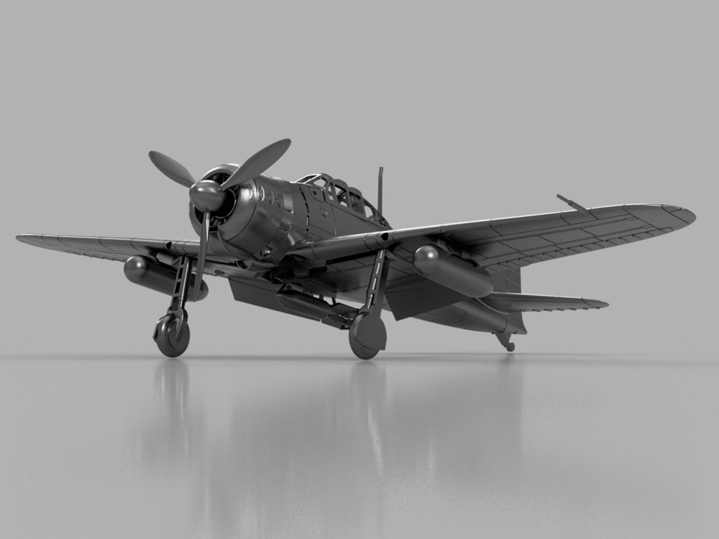 【26年01月更新】【STLデータ】1/350 A6M2b/3/5 零式艦上戦闘機21/32/22/52型 Zero Fighter Model 21/32/22/52