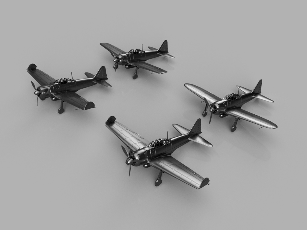 【25年06月更新】【STLデータ】1/350 A6M2b/3/5 零式艦上戦闘機21/32/22/52型 Zero Fighter type 21/32/22/52