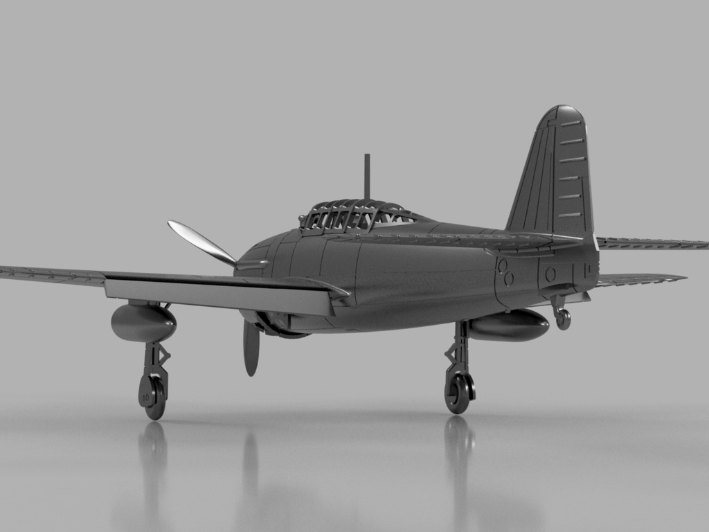 【STLデータ】1/350 D4Y1 彗星11型 Carrier Bomber Suisei