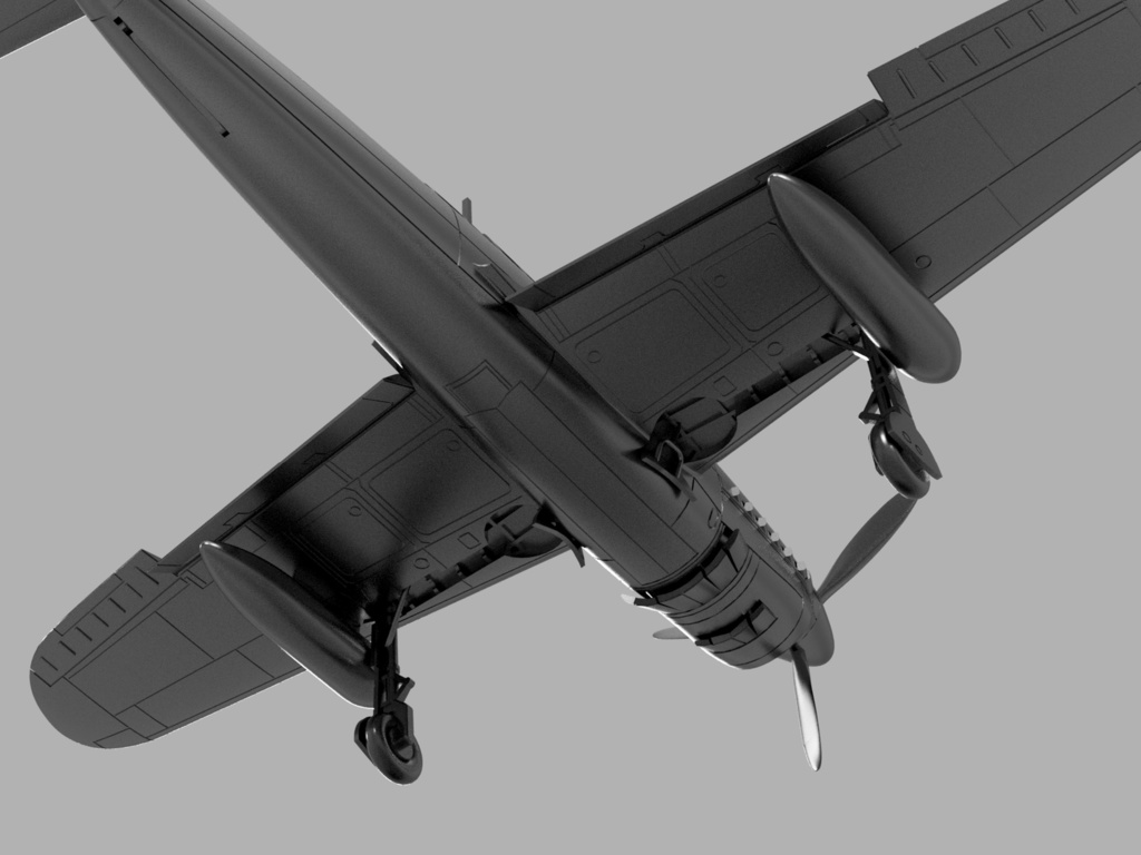 【STLデータ】1/350 D4Y1 彗星11型 Carrier Bomber Suisei