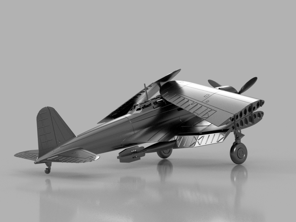 【STLデータ】1/350 B5N2 九七式三号艦上攻撃機 Type97 Torpedo Bomber