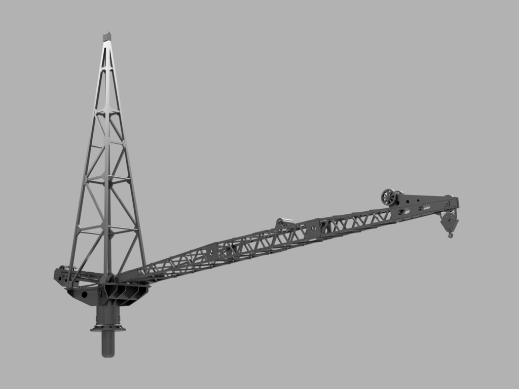 【STLデータ】1/350 戦艦大和クレーン Battleship Yamato Crane