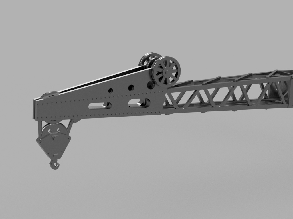 【STLデータ】1/350 戦艦大和クレーン Battleship Yamato Crane