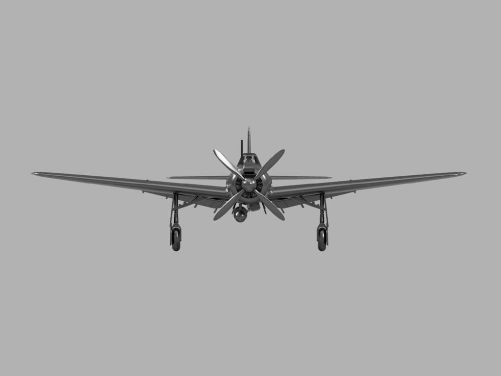 【STLデータ】1/350 B6N2 天山一二型 Tenzan Type12 Torpedo Bomber