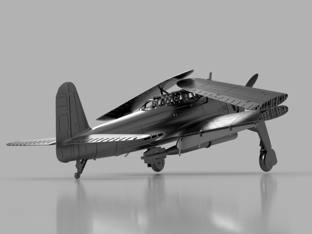 【STLデータ】1/350 B6N2 天山一二型 Tenzan Type12 Torpedo Bomber