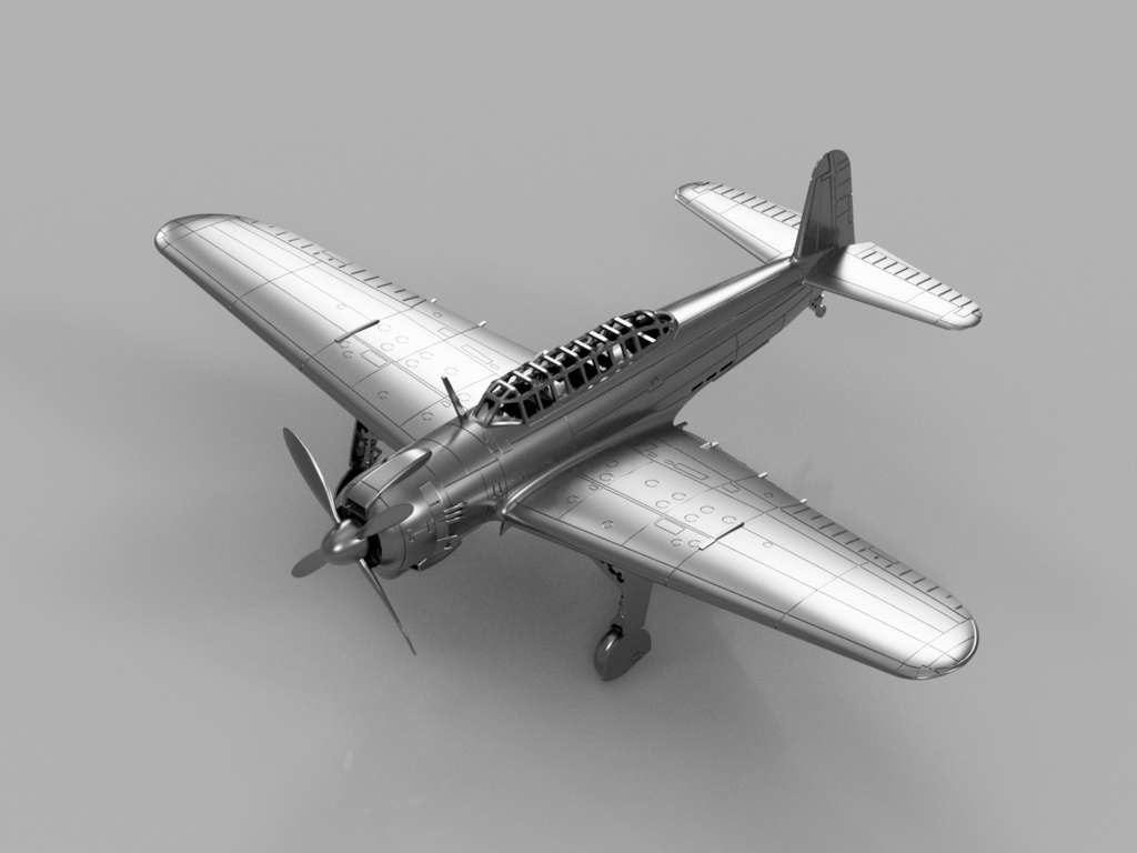 【STLデータ】1/350 B6N2 天山一二型 Tenzan Type12 Torpedo Bomber